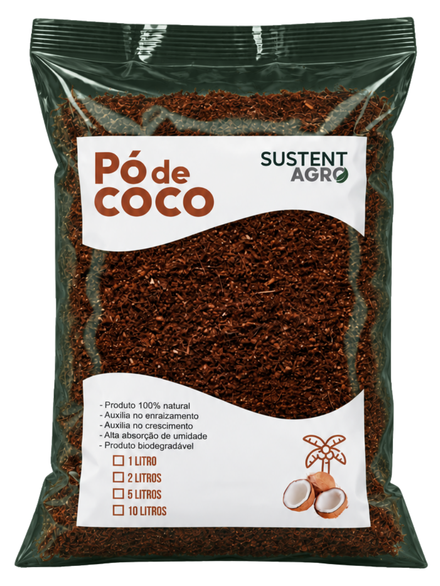 Embalagem de Pó de Coco SustentAgro